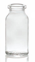 50 ml injectieflacon, helder, type 1 geblazen glas
